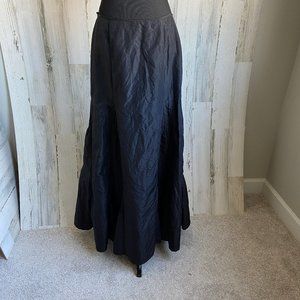 KM Collection by Milla Bell Size 10 Black Formal Maxi Skirt Zipper Entry